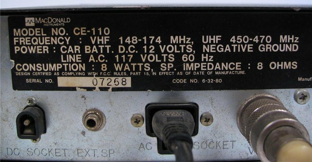 MacDonald Instruments CE-110